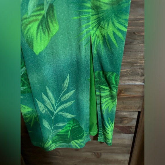 JOSEPH RIBKOFF green SLEEVELESS SQUARE NECK DRESS - Picture 3 of 6